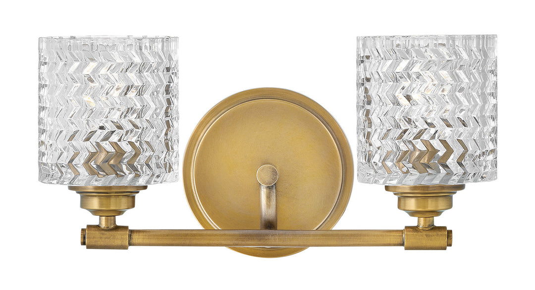 Elle LED Bath in Heritage Brass
