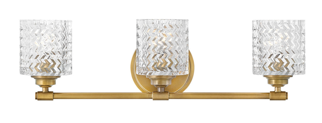 Elle LED Bath in Heritage Brass