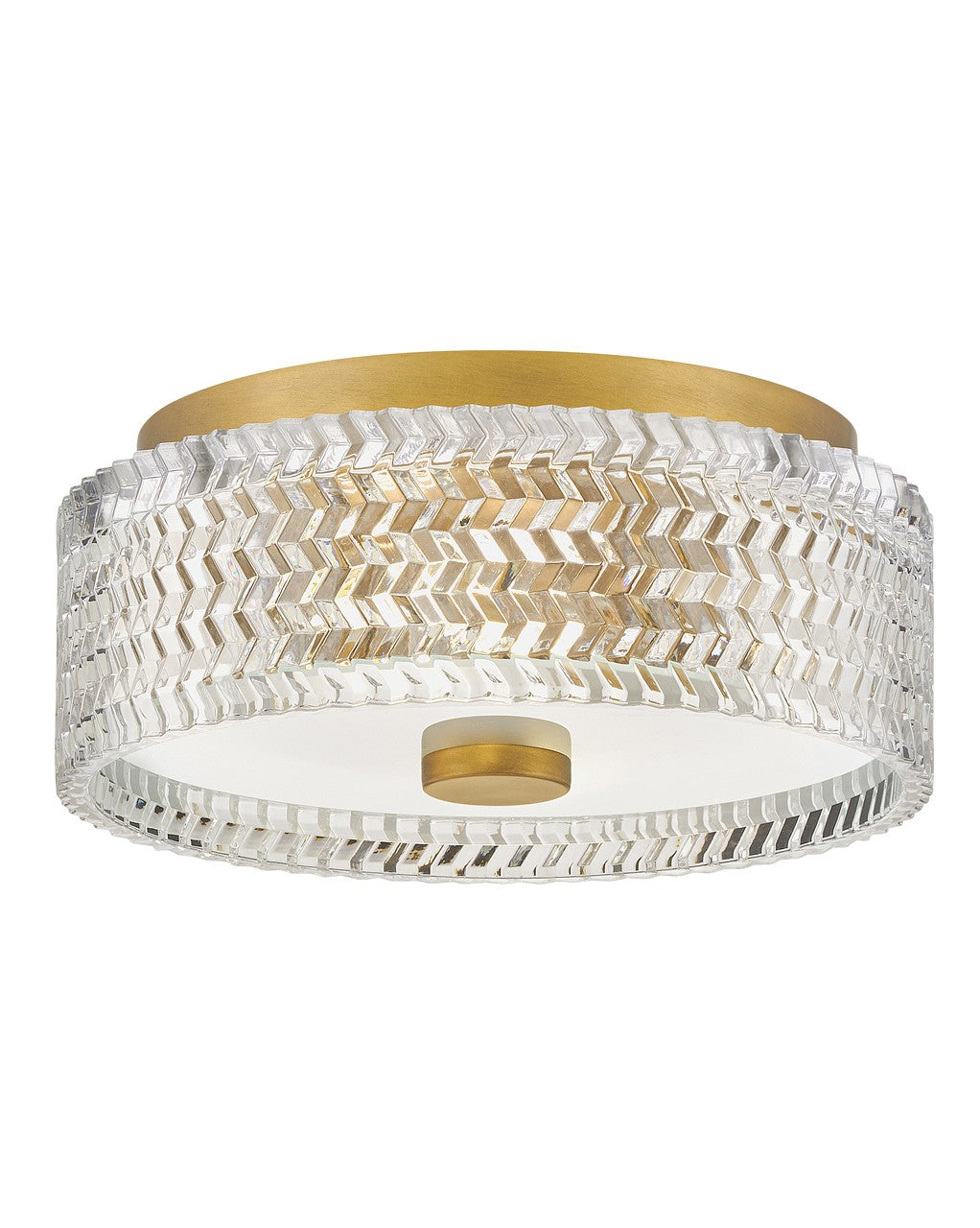 Elle LED Flush Mount in Heritage Brass