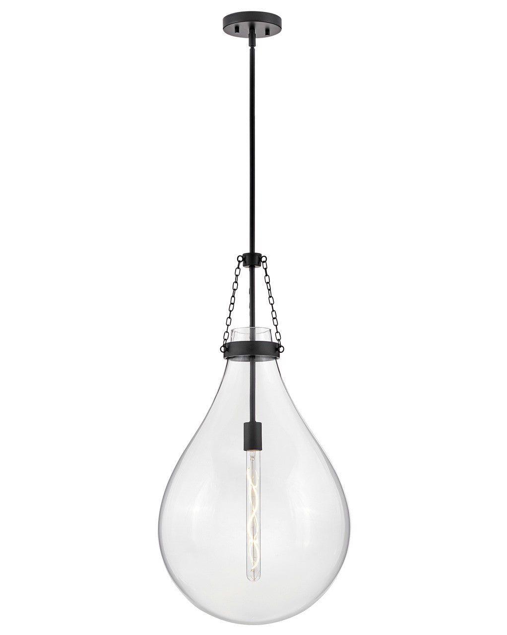 Eloise LED Pendant in Black