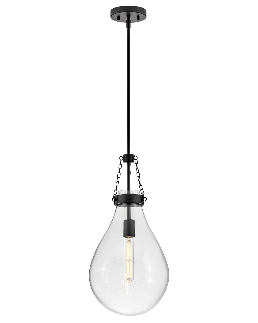 Eloise LED Pendant in Black