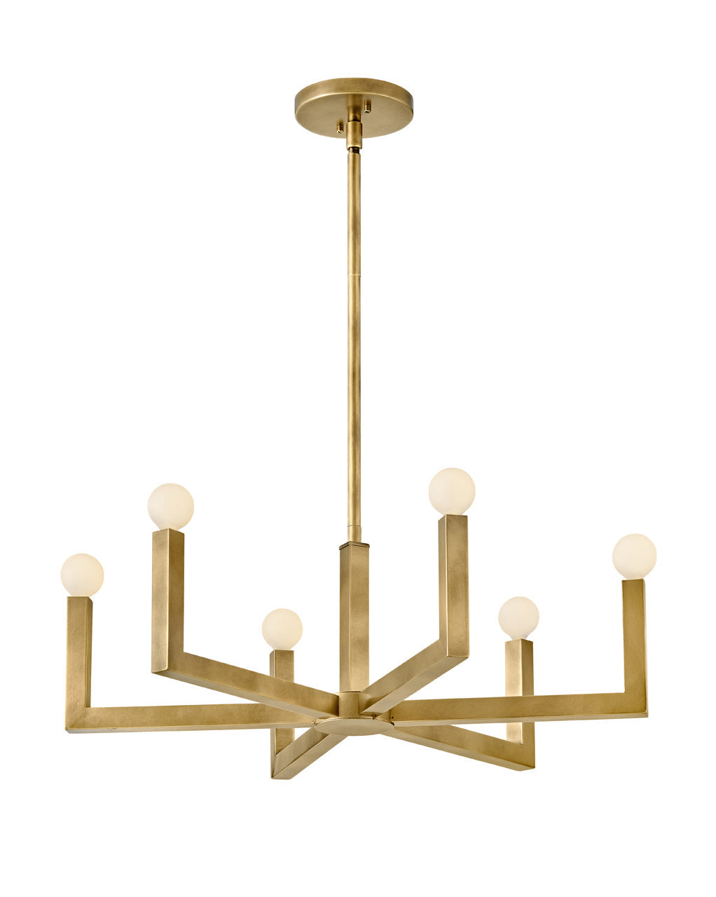 Ezra LED Chandelier in Heritage Brass