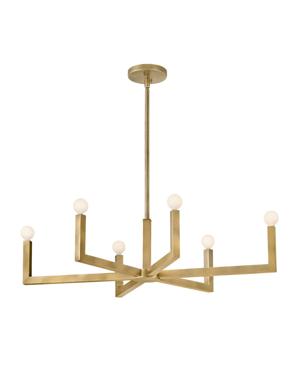 Ezra LED Linear Pendant in Heritage Brass
