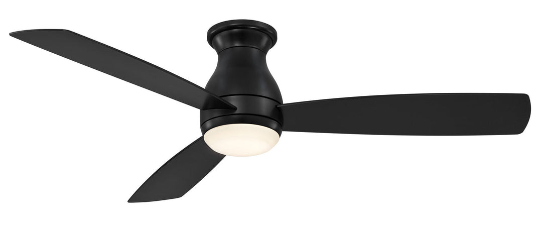 Fanimation Hugh 52" AC Indoor/Outdoor Flushmount Ceiling Fan with 18W LED Light and Remote Control