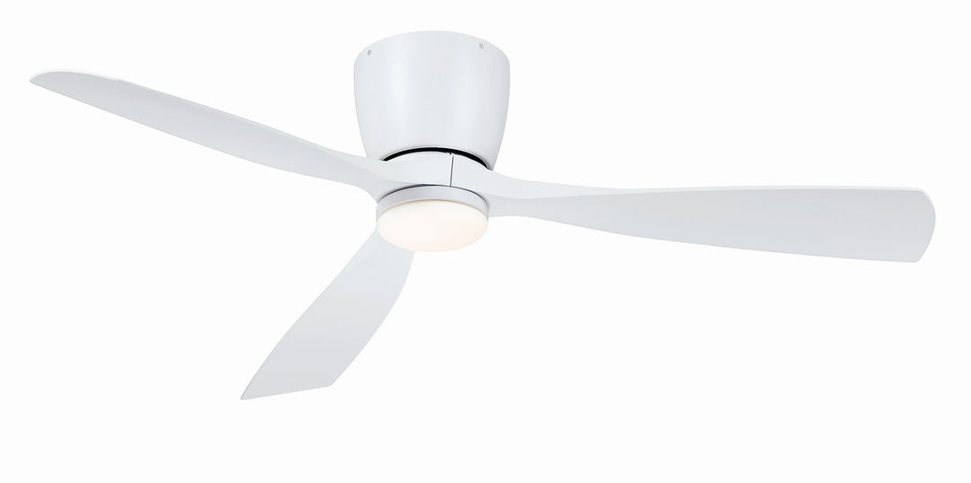 Fanimation Klinch 52" Flushmount Indoor/Outdoor Ceiling Fan with 18W LED Light and Remote Control