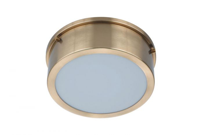 Fenn LED Flushmount in Satin Brass