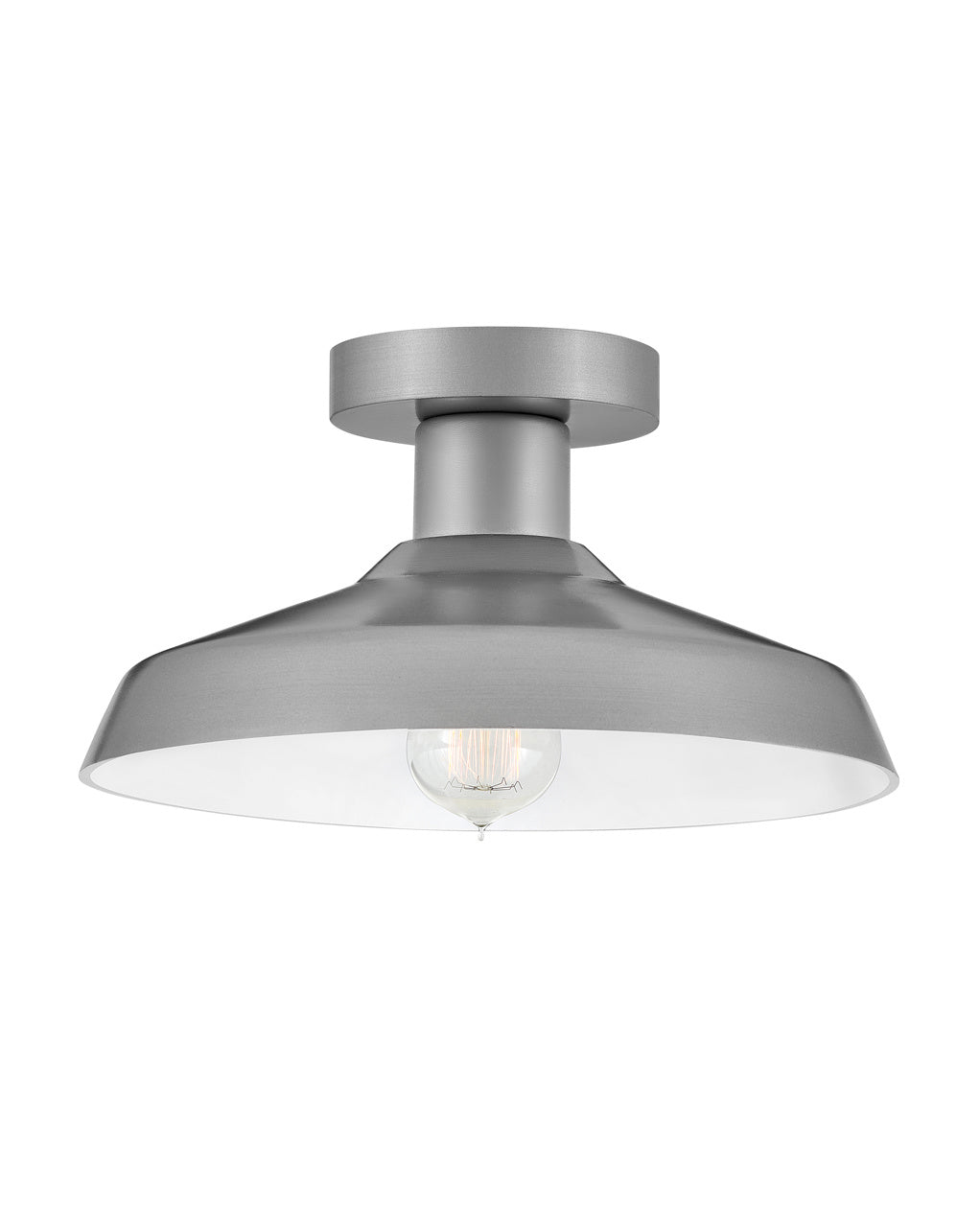Forge LED Flush Mount in Antique Brushed Aluminum