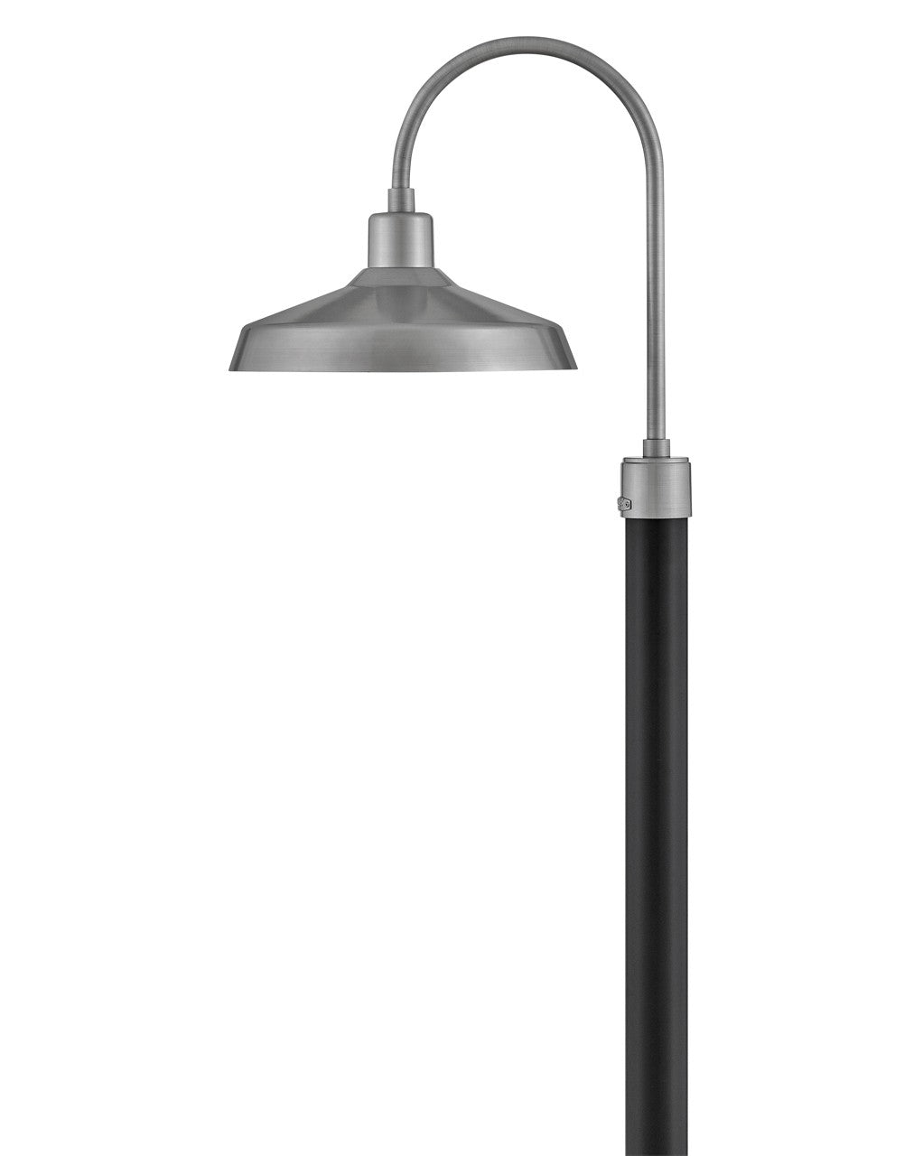 Forge LED Post Top or Pier Mount Lantern in Antique Brushed Aluminum