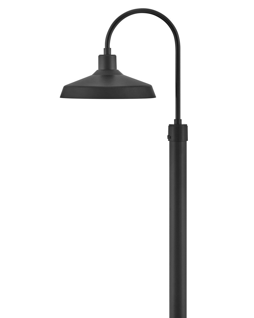 Forge LED Post Top or Pier Mount Lantern in Black