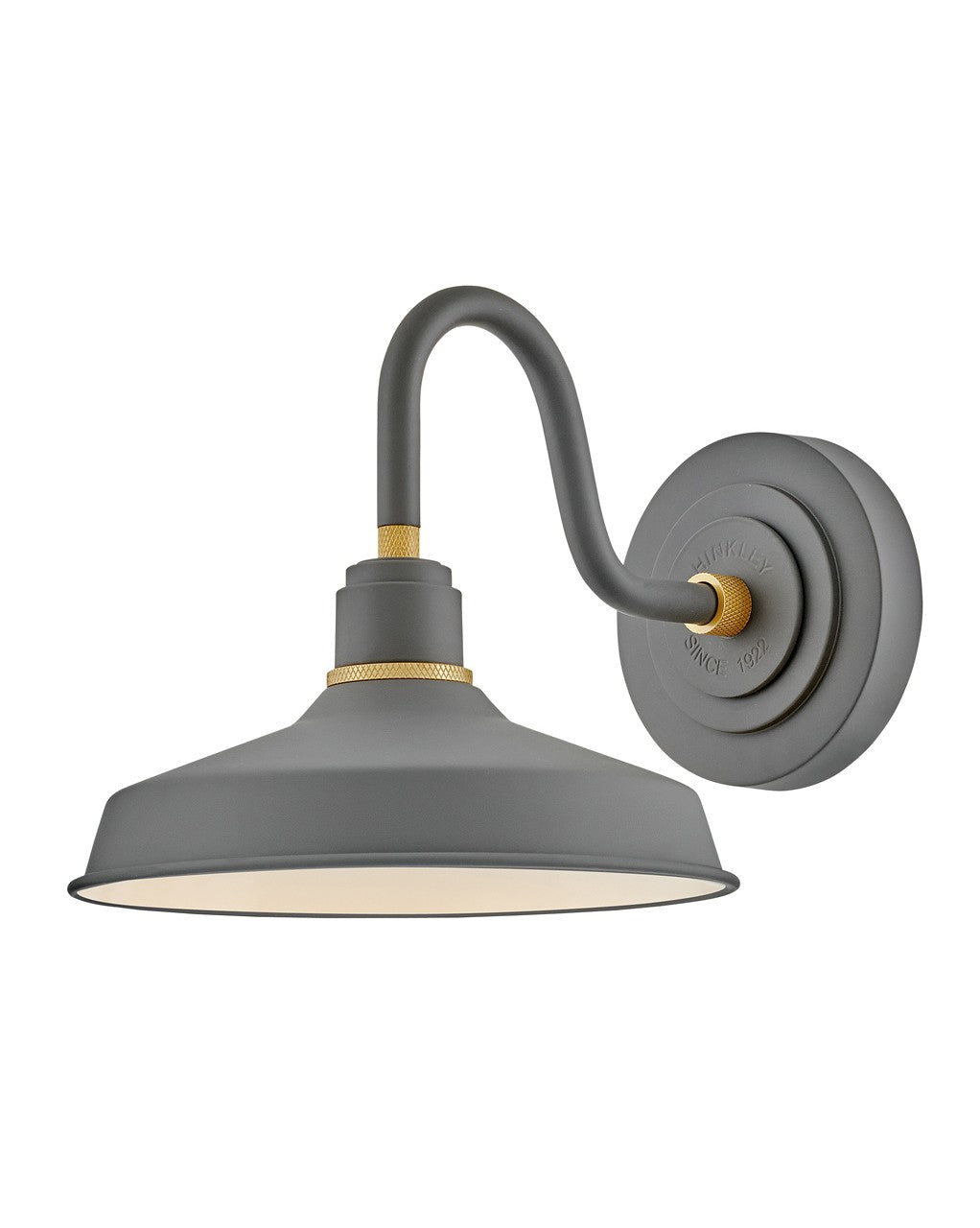 Foundry Classic LED Wall Mount in Dark Matte Grey