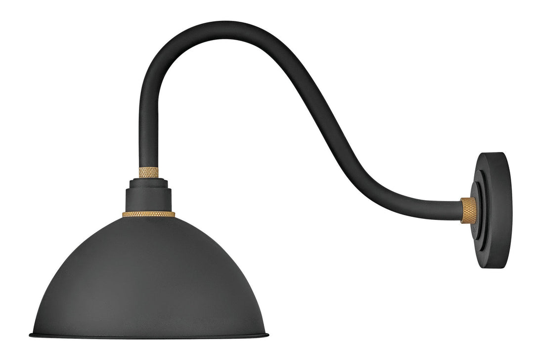 Foundry Dome LED Outdoor Lantern in Textured Black