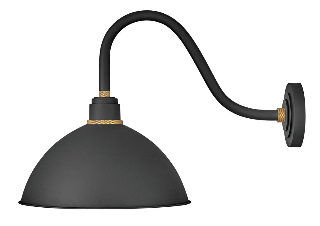 Foundry Dome LED Outdoor Lantern in Textured Black