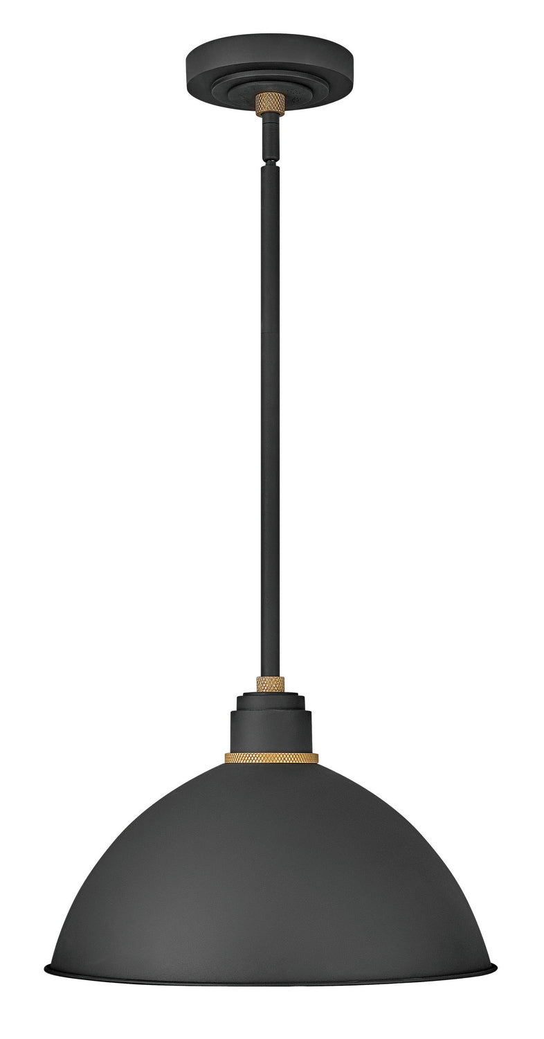 Foundry Dome LED Outdoor Lantern in Textured Black