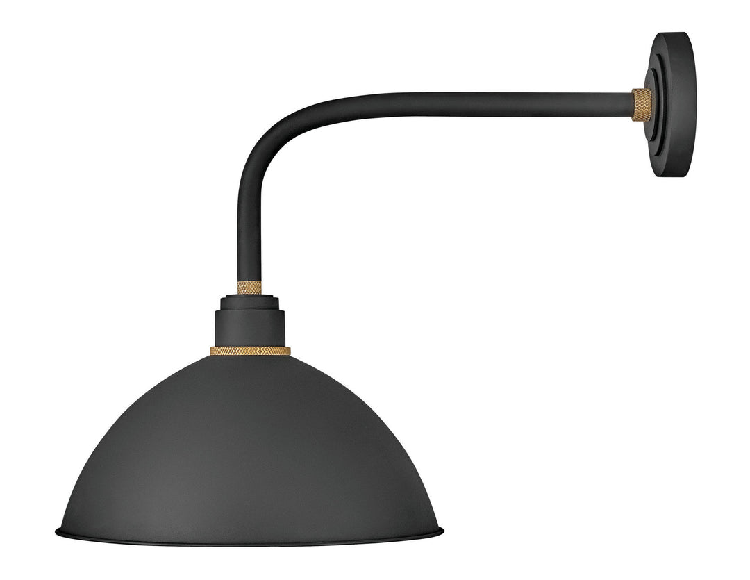 Foundry Dome LED Outdoor Lantern in Textured Black