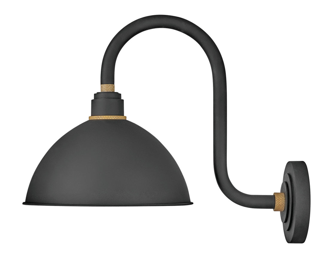 Foundry Dome LED Outdoor Lantern in Textured Black