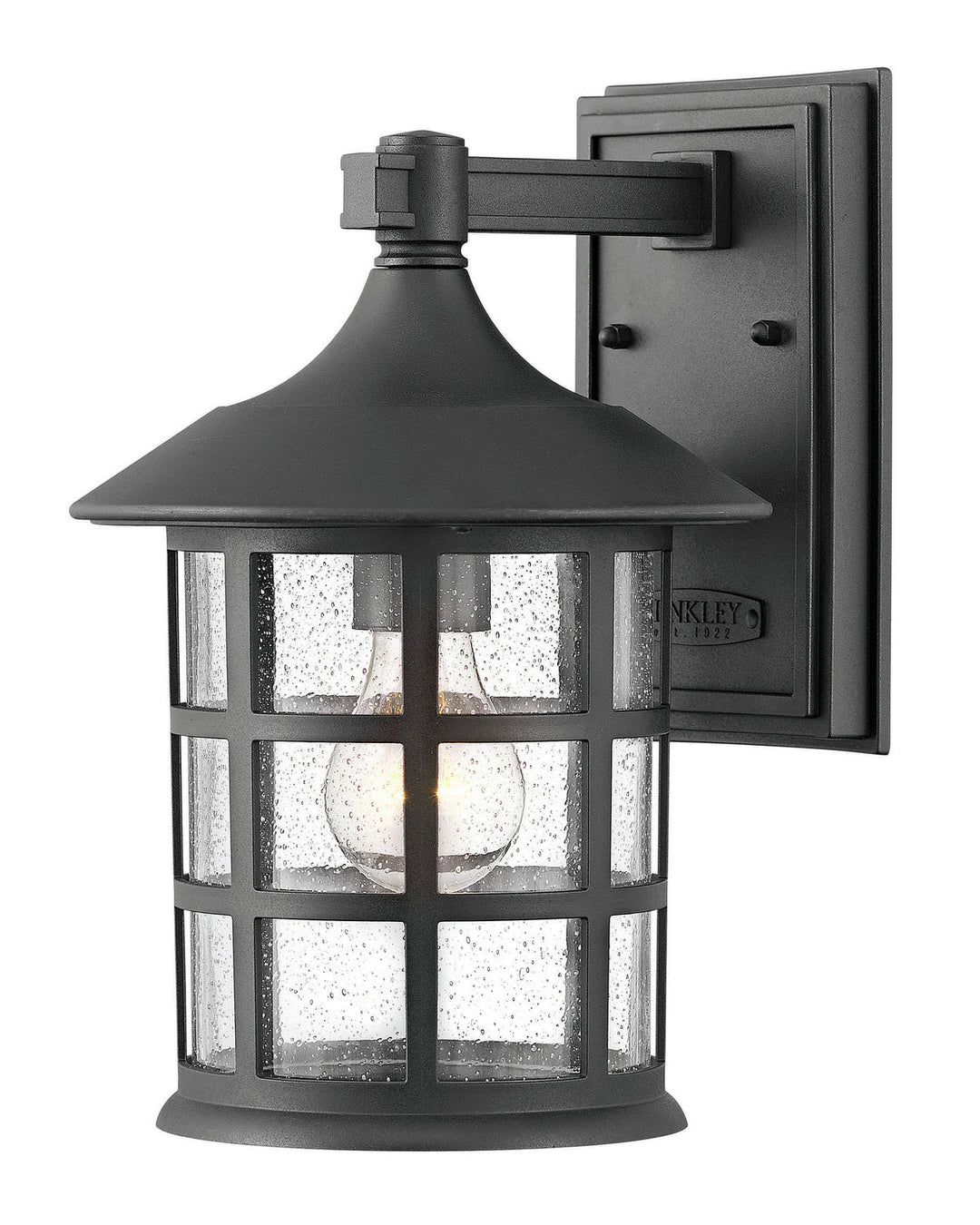 Freeport Coastal Elements LED Outdoor Lantern in Textured Black