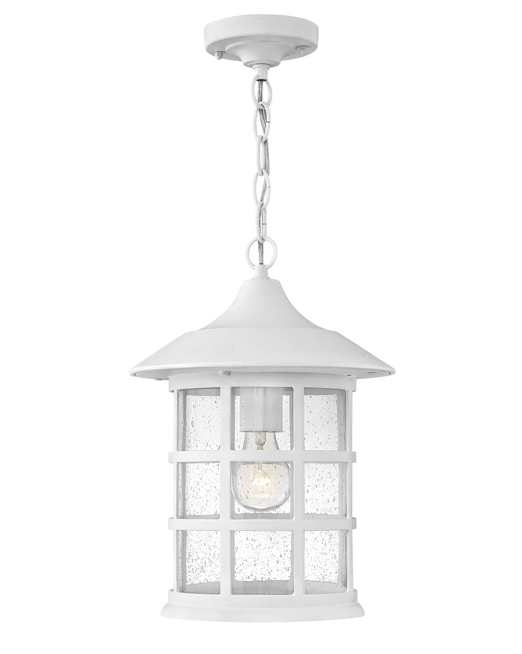 Freeport Coastal Elements LED Outdoor Lantern in Textured White