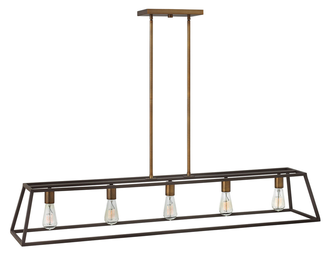 Fulton LED Linear Chandelier in Bronze