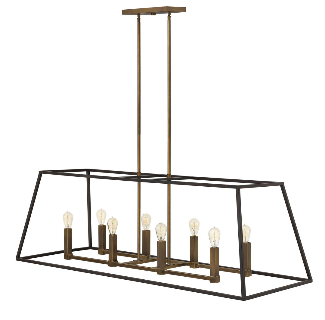 Fulton LED Linear Chandelier in Bronze