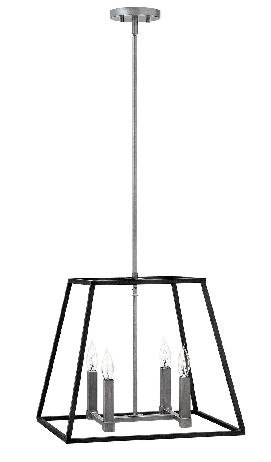 Fulton LED Pendant in Aged Zinc