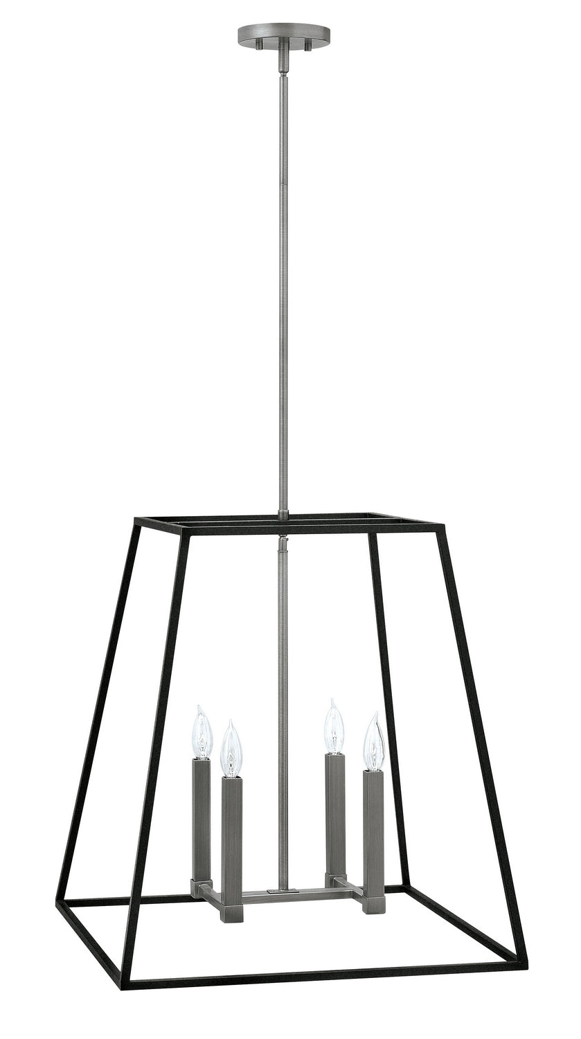 Fulton LED Pendant in Aged Zinc