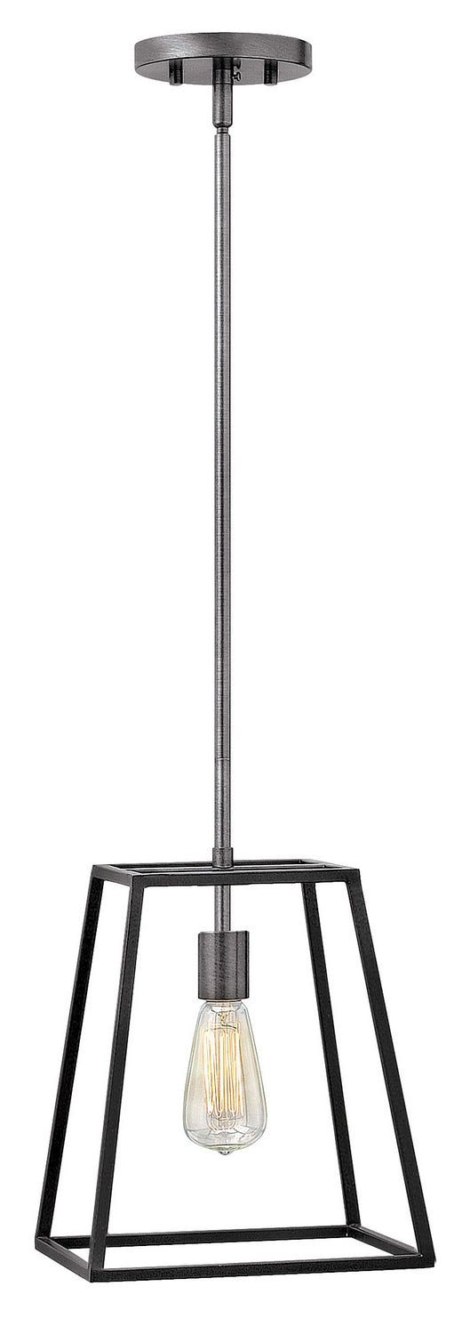 Fulton LED Pendant in Aged Zinc