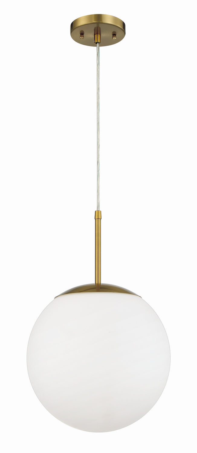 Gaze One Light Pendant in Satin Brass
