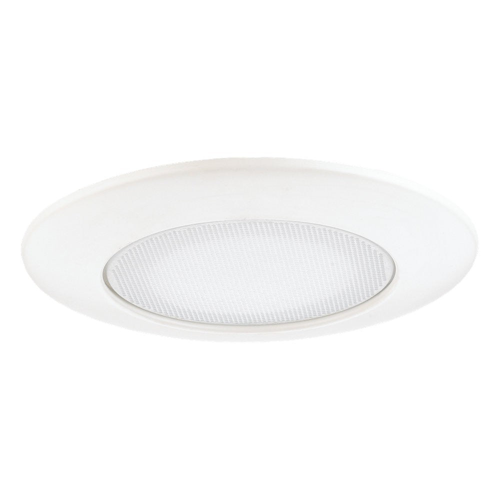 Generation Lighting. 6'' Flat Glass Shower Trim with Reflector