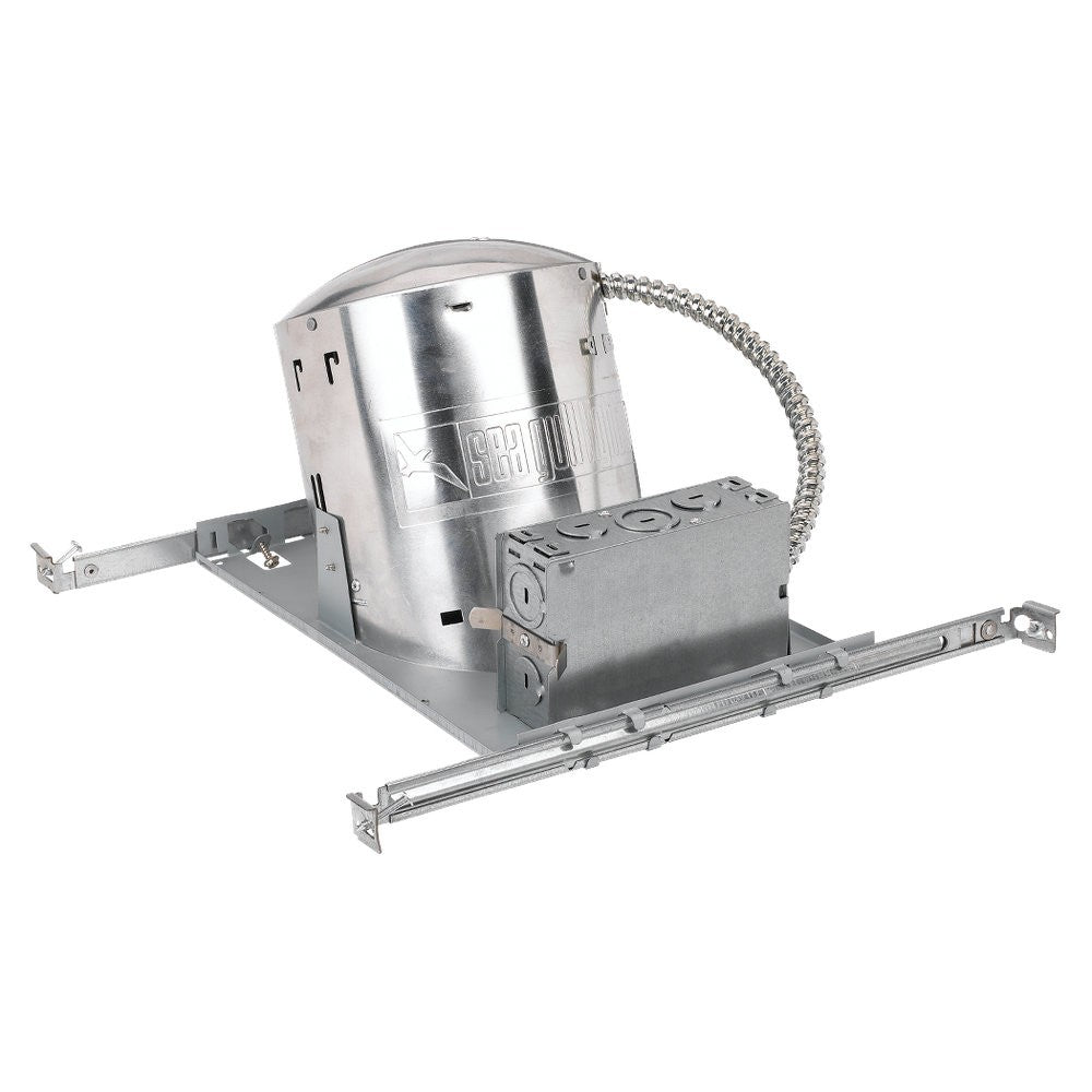 Generation Lighting. 6'' New Construction IC Airtight Sloped Ceiling Recessed Housing