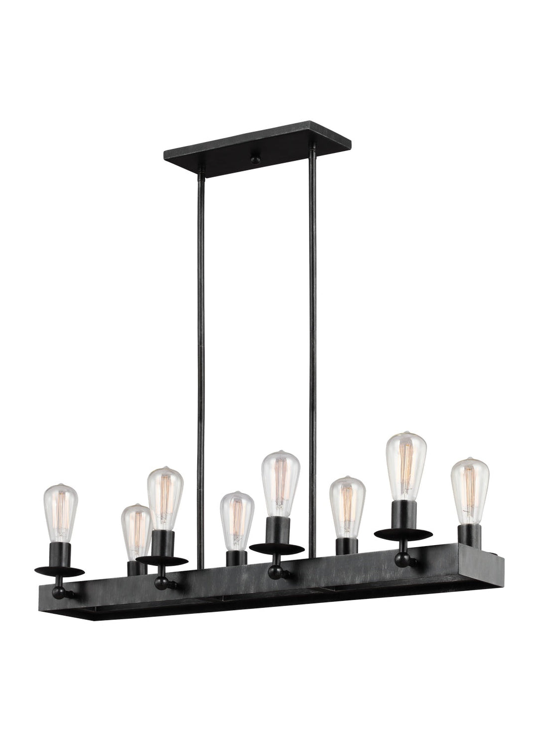Generation Lighting. Eight Light Island Chandelier