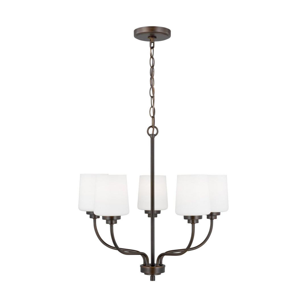 Generation Lighting. Five Light Chandelier