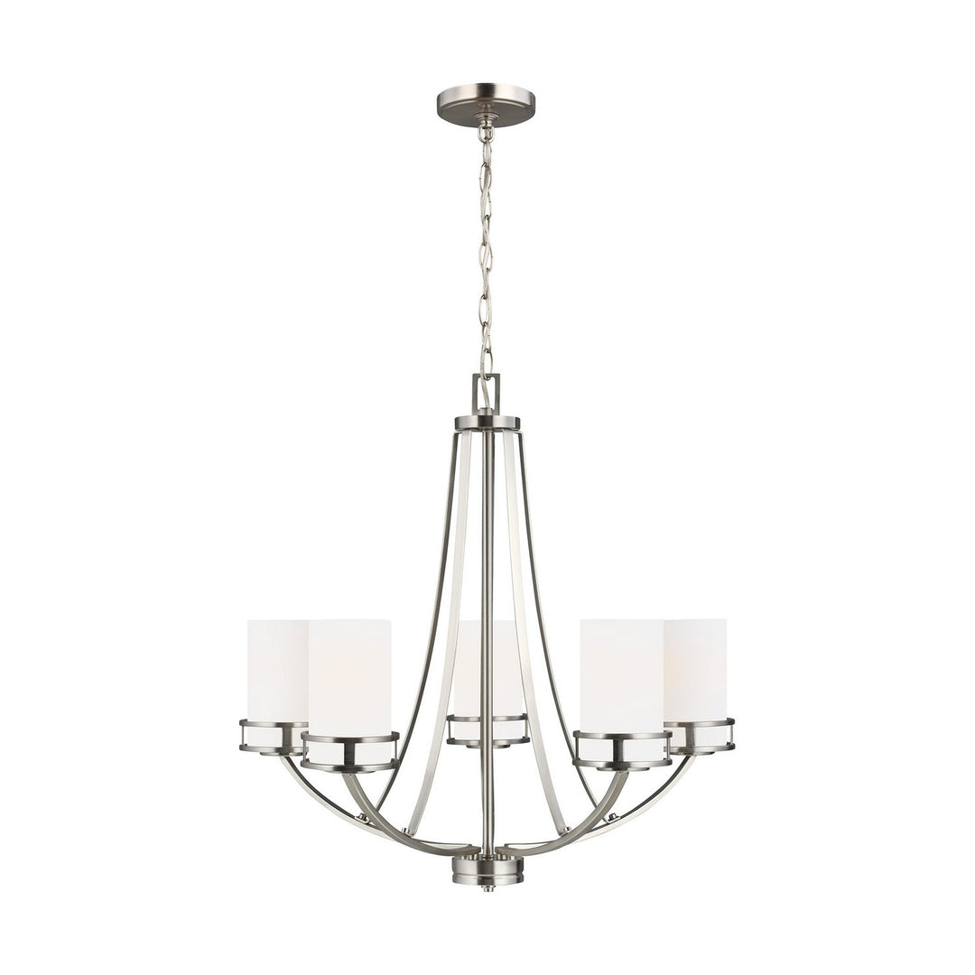 Generation Lighting. Five Light Chandelier