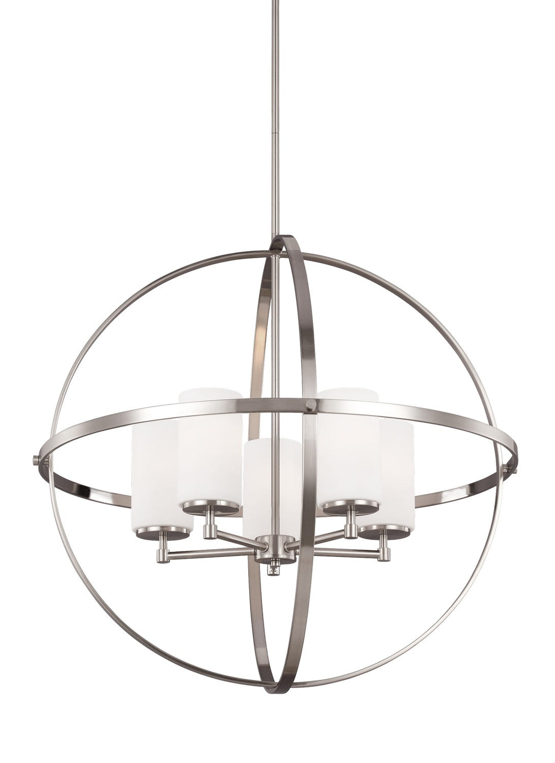 Generation Lighting. Five Light Chandelier