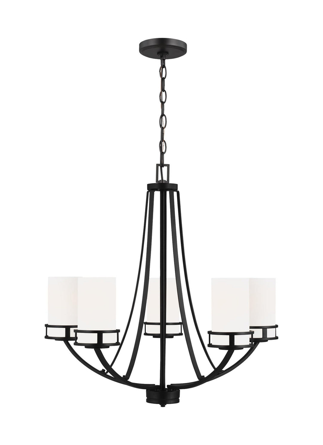 Generation Lighting. Five Light Chandelier
