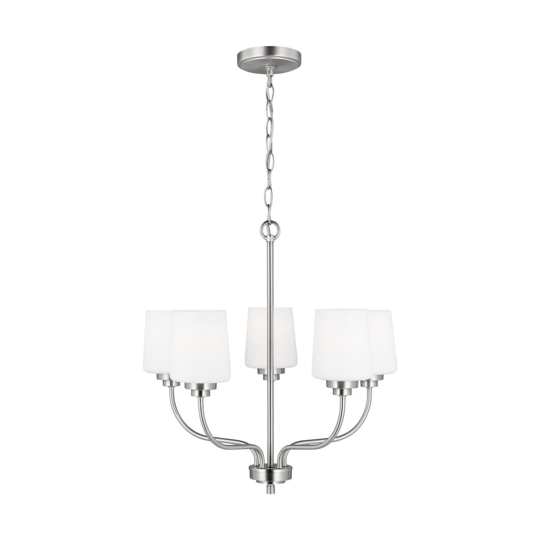 Generation Lighting. Five Light Chandelier