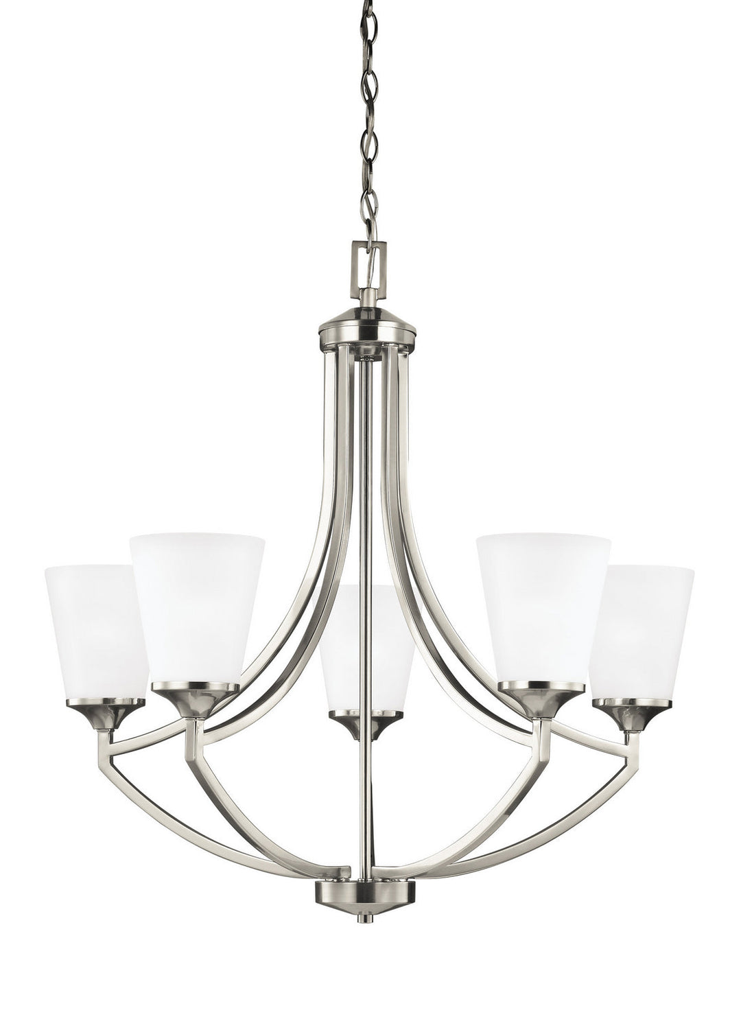Generation Lighting. Five Light Chandelier