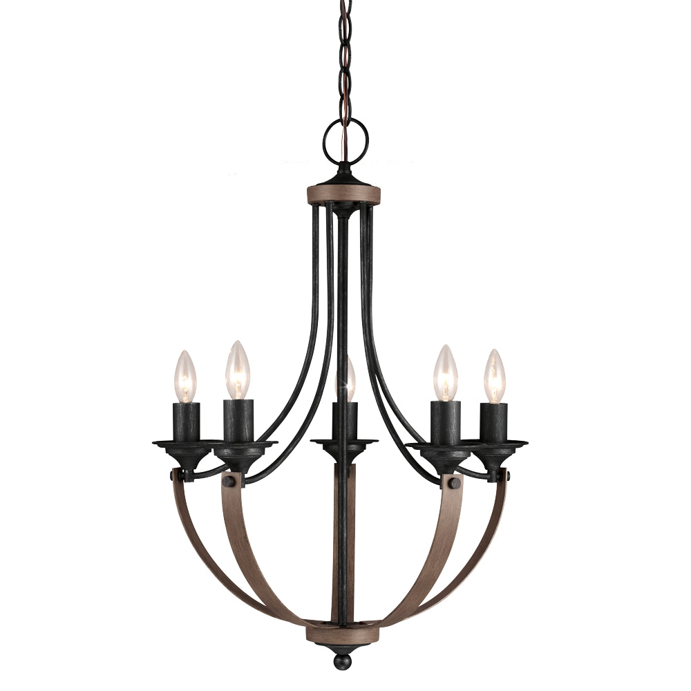 Generation Lighting. Five Light Chandelier