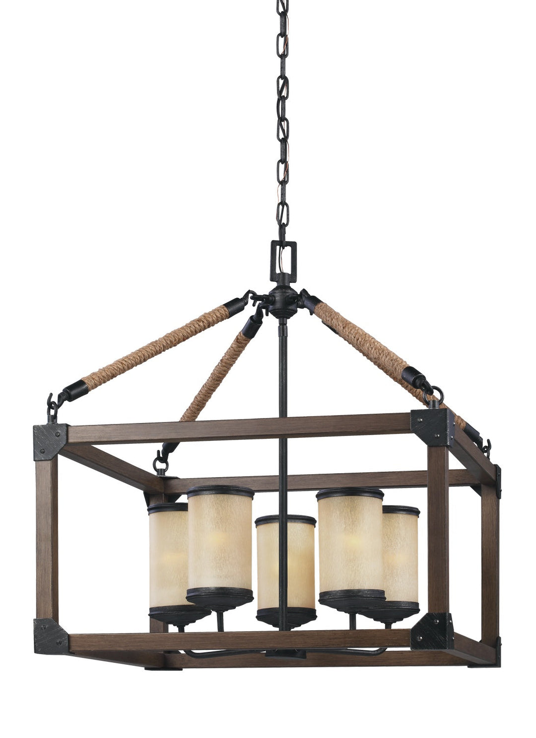 Generation Lighting. Five Light Chandelier