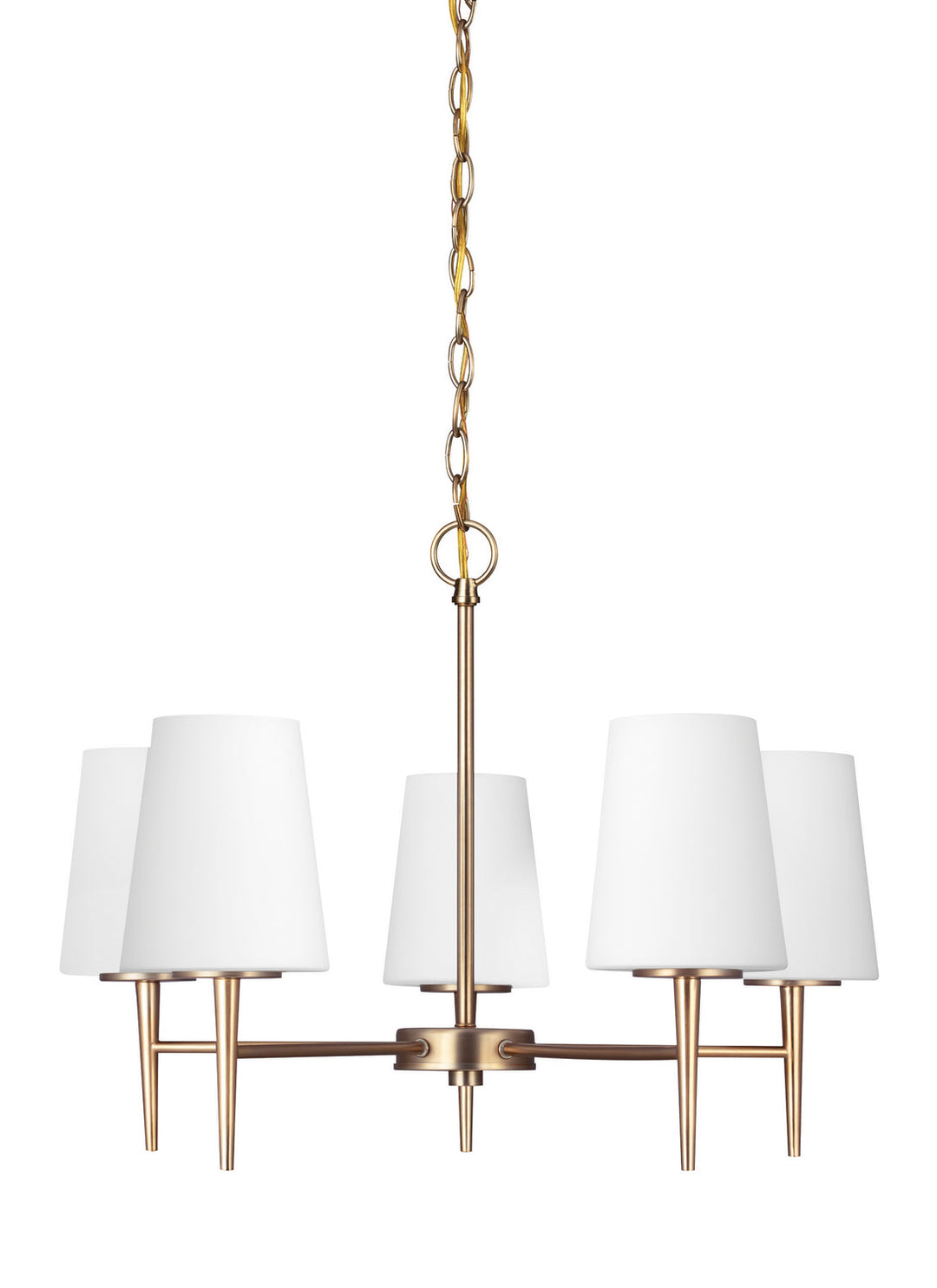 Generation Lighting. Five Light Chandelier