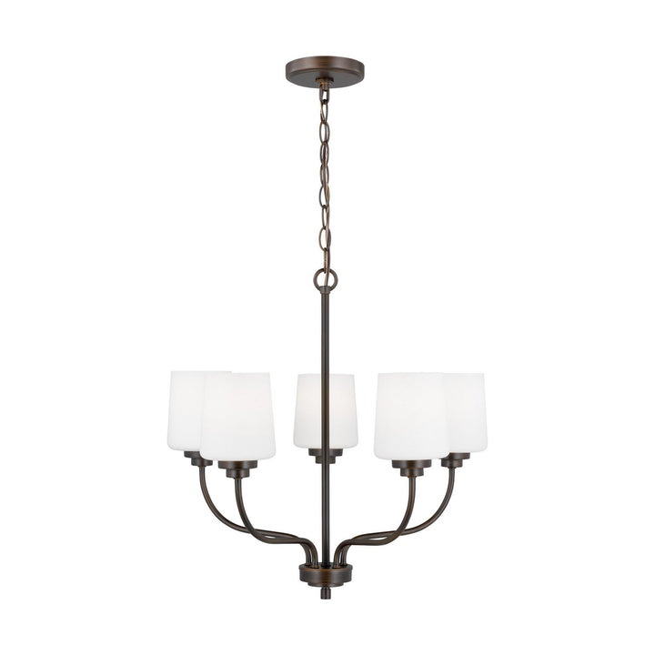 Generation Lighting. Five Light Chandelier