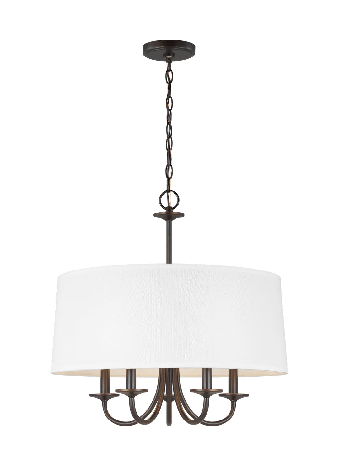 Generation Lighting. Five Light Chandelier