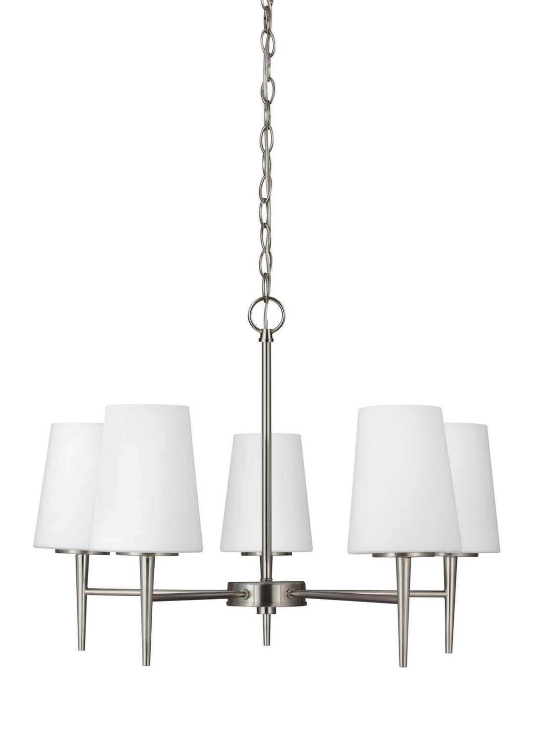 Generation Lighting. Five Light Chandelier