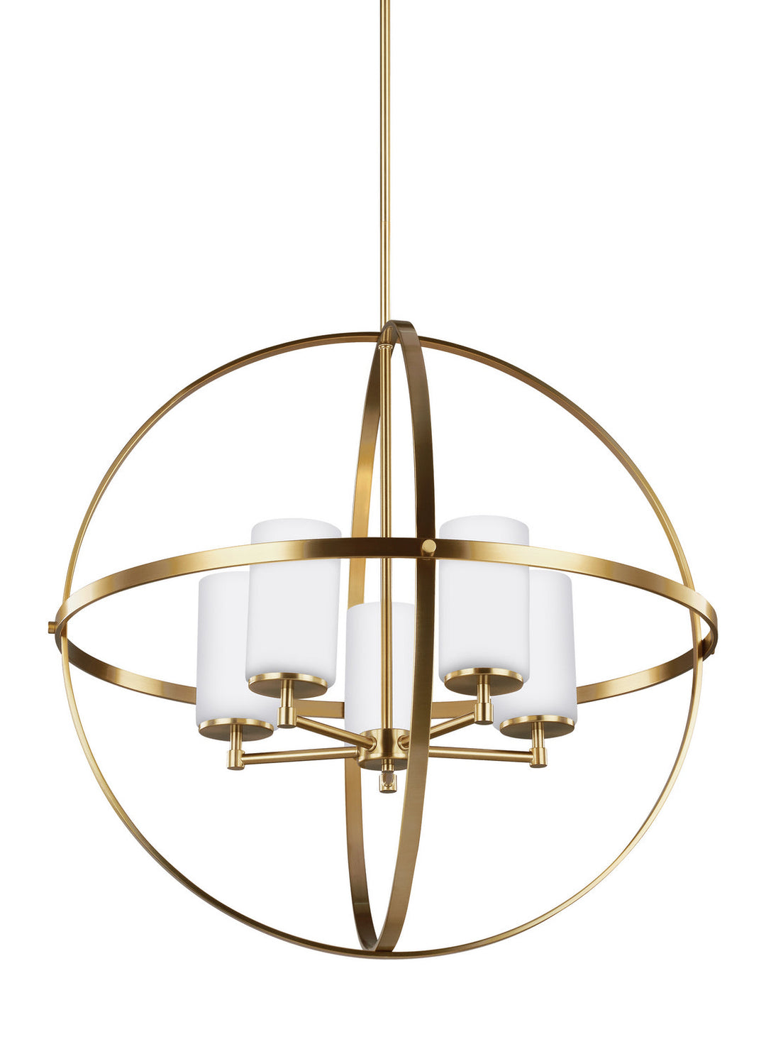 Generation Lighting. Five Light Chandelier