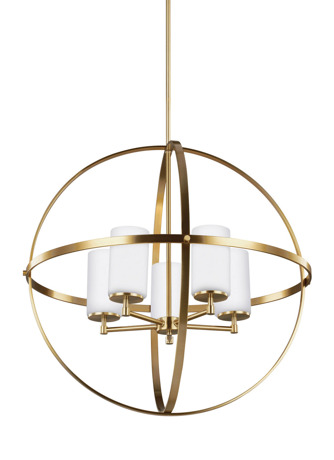 Generation Lighting. Five Light Chandelier
