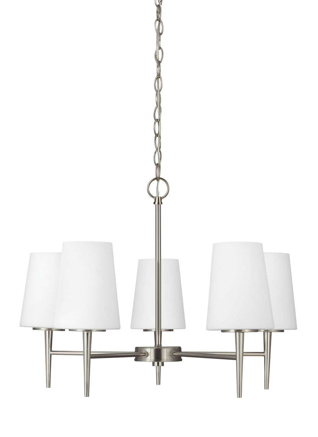 Generation Lighting. Five Light Chandelier