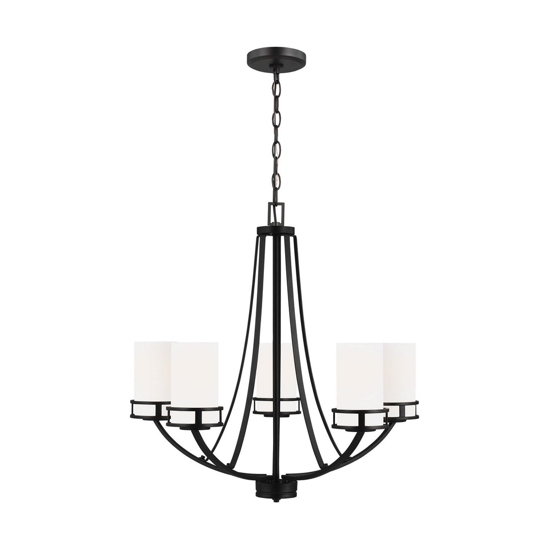 Generation Lighting. Five Light Chandelier
