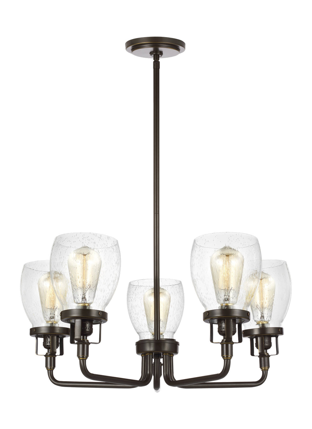 Generation Lighting. Five Light Chandelier