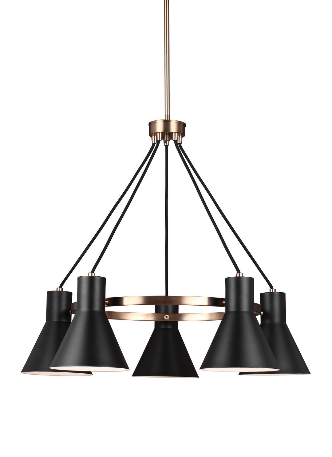 Generation Lighting. Five Light Chandelier
