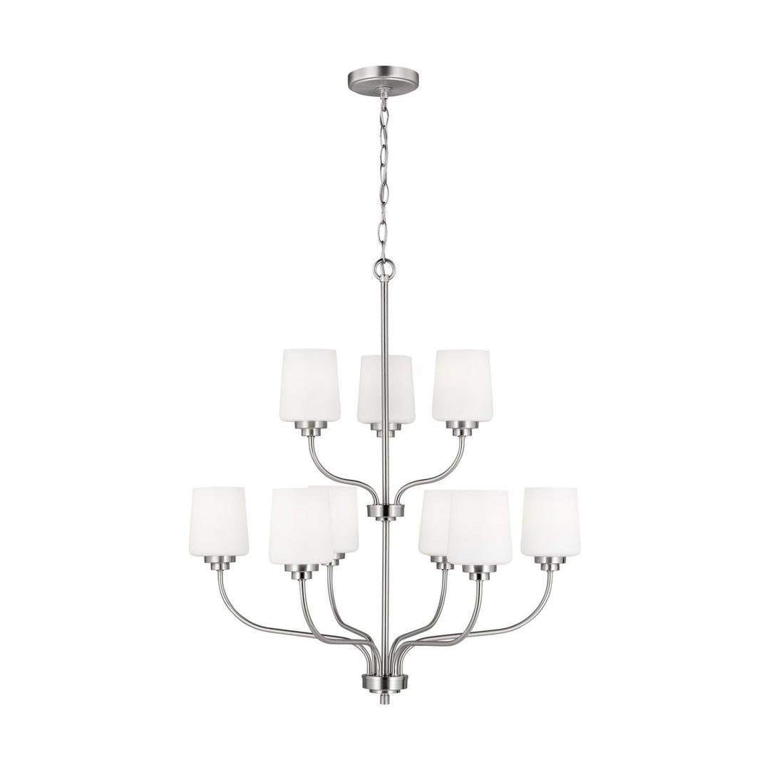 Generation Lighting. Nine Light Chandelier