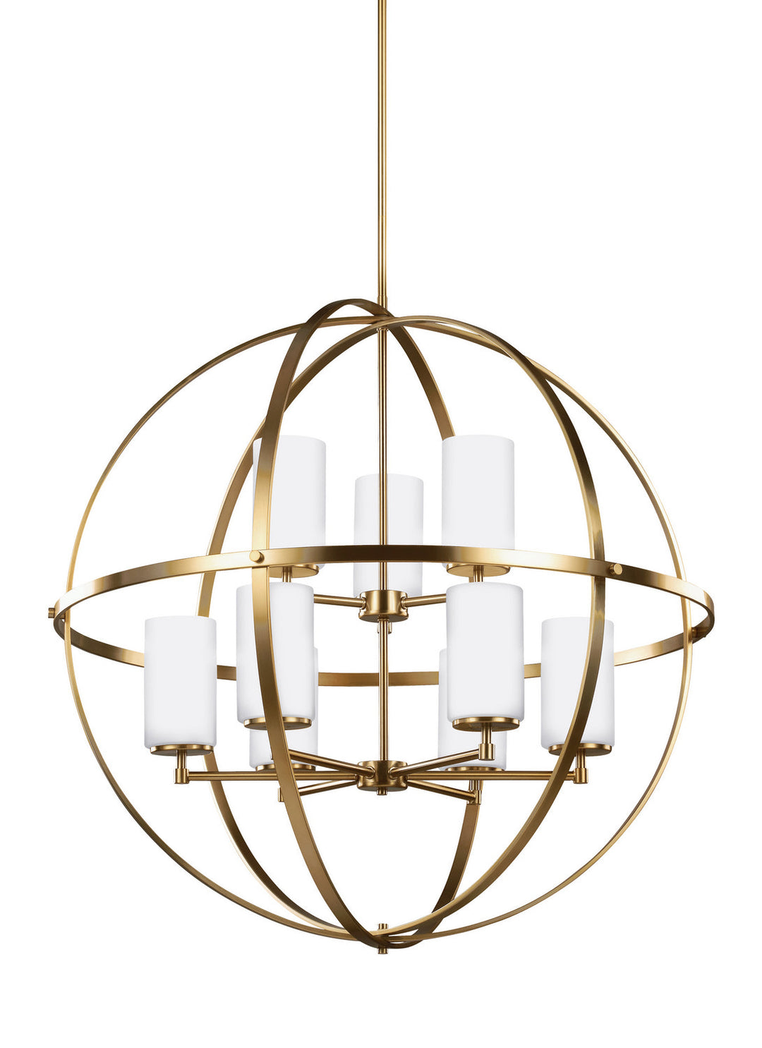 Generation Lighting. Nine Light Chandelier